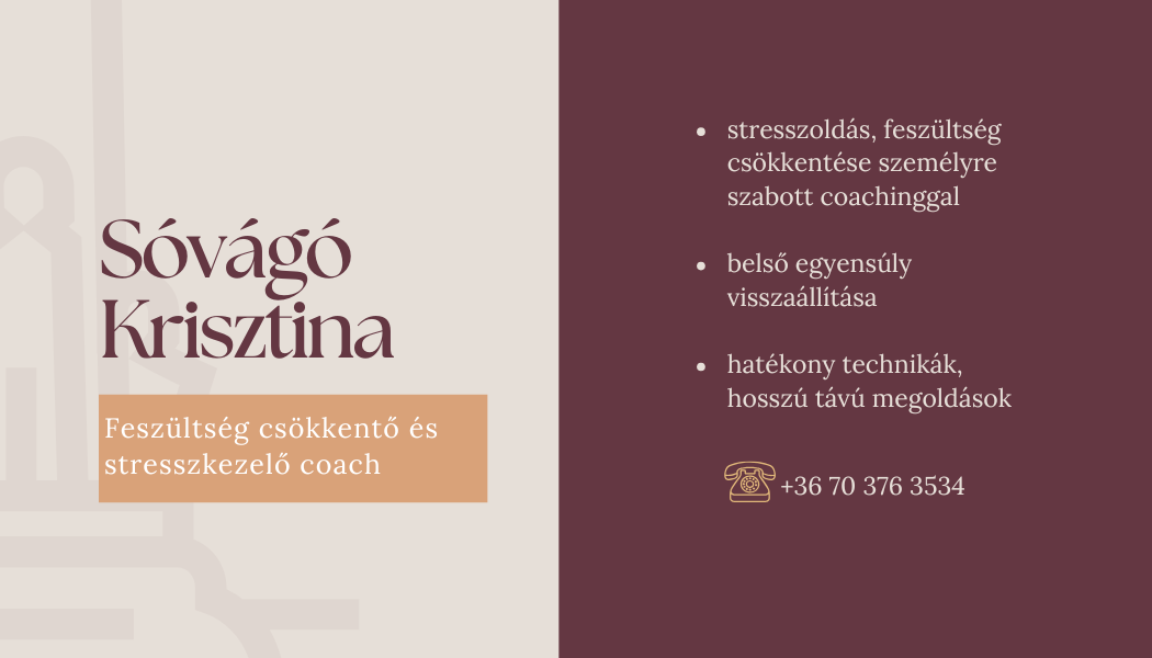 Feszültségcsökkentő és stresszkezelő coaching